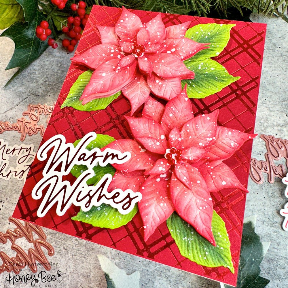 Plaid A2 - Hot Foil and Letter Press Plate - Retiring - Honey Bee Stamps