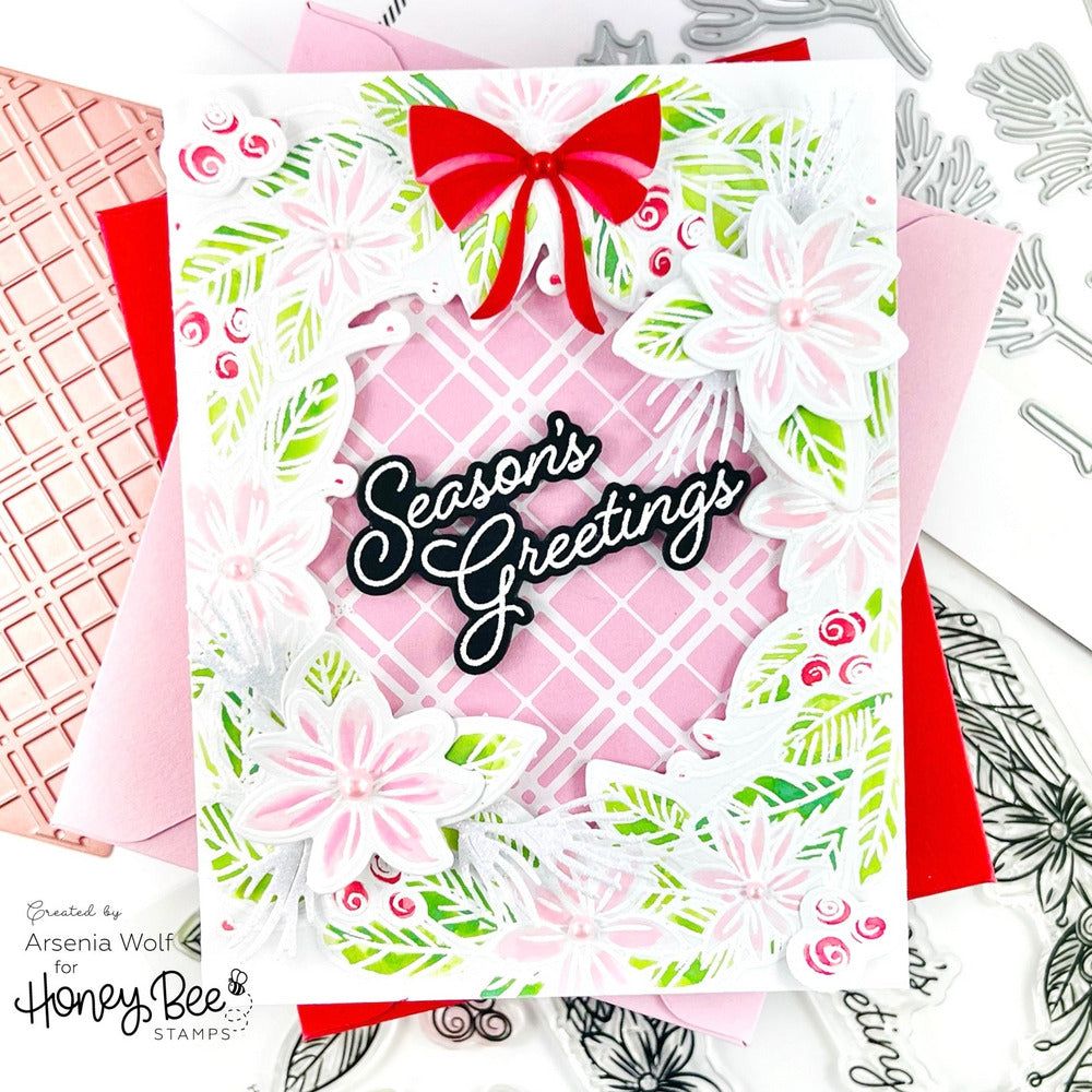 Plaid A2 - Hot Foil and Letter Press Plate - Retiring - Honey Bee Stamps