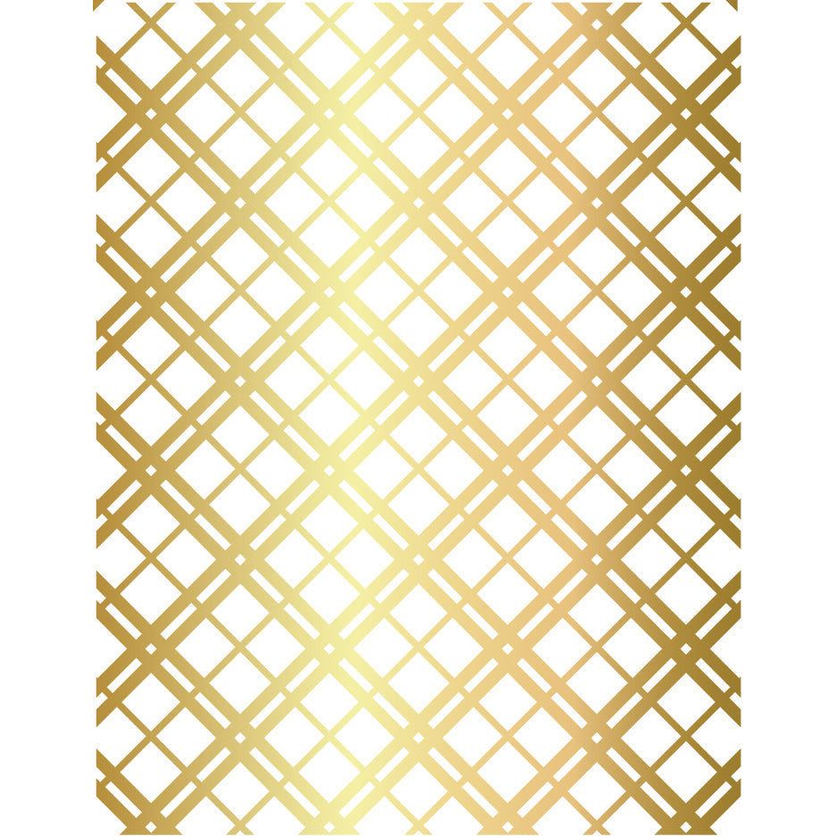 Plaid A2 - Hot Foil and Letter Press Plate - Retiring - Honey Bee Stamps