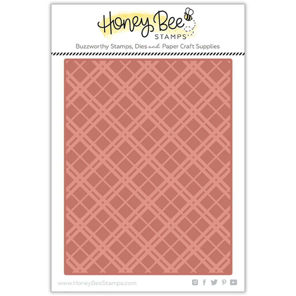 Plaid A2 - Hot Foil and Letter Press Plate - Retiring - Honey Bee Stamps