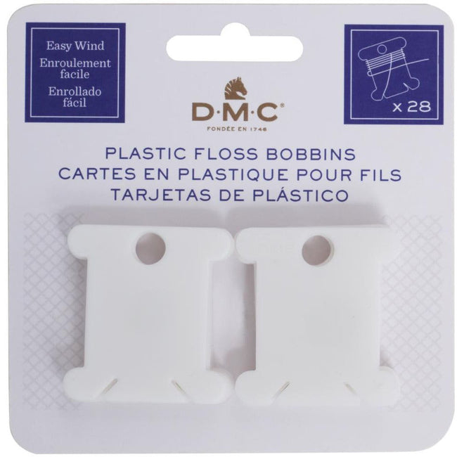 Plastic Embroidery Floss Bobbins by DMC 28 pack - Honey Bee Stamps