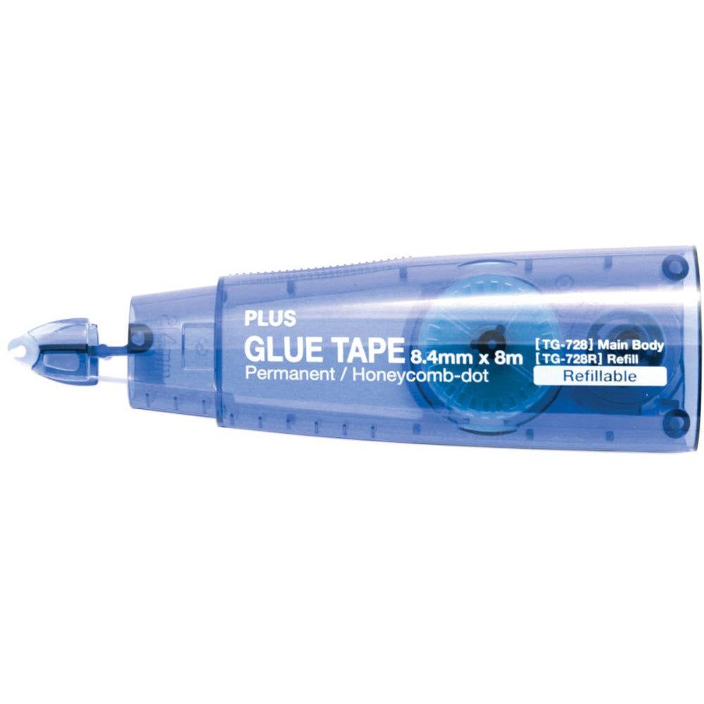 Plus Small Glue Tape Refill .33"X26' (fits Blue TG - 728) Permanent Adhesive - Honey Bee Stamps