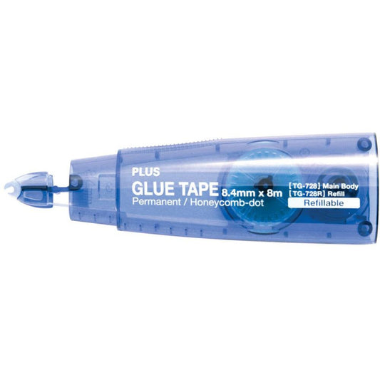 Plus Small Glue Tape Refill .33"X26' (fits Blue TG - 728) Permanent Adhesive - Honey Bee Stamps