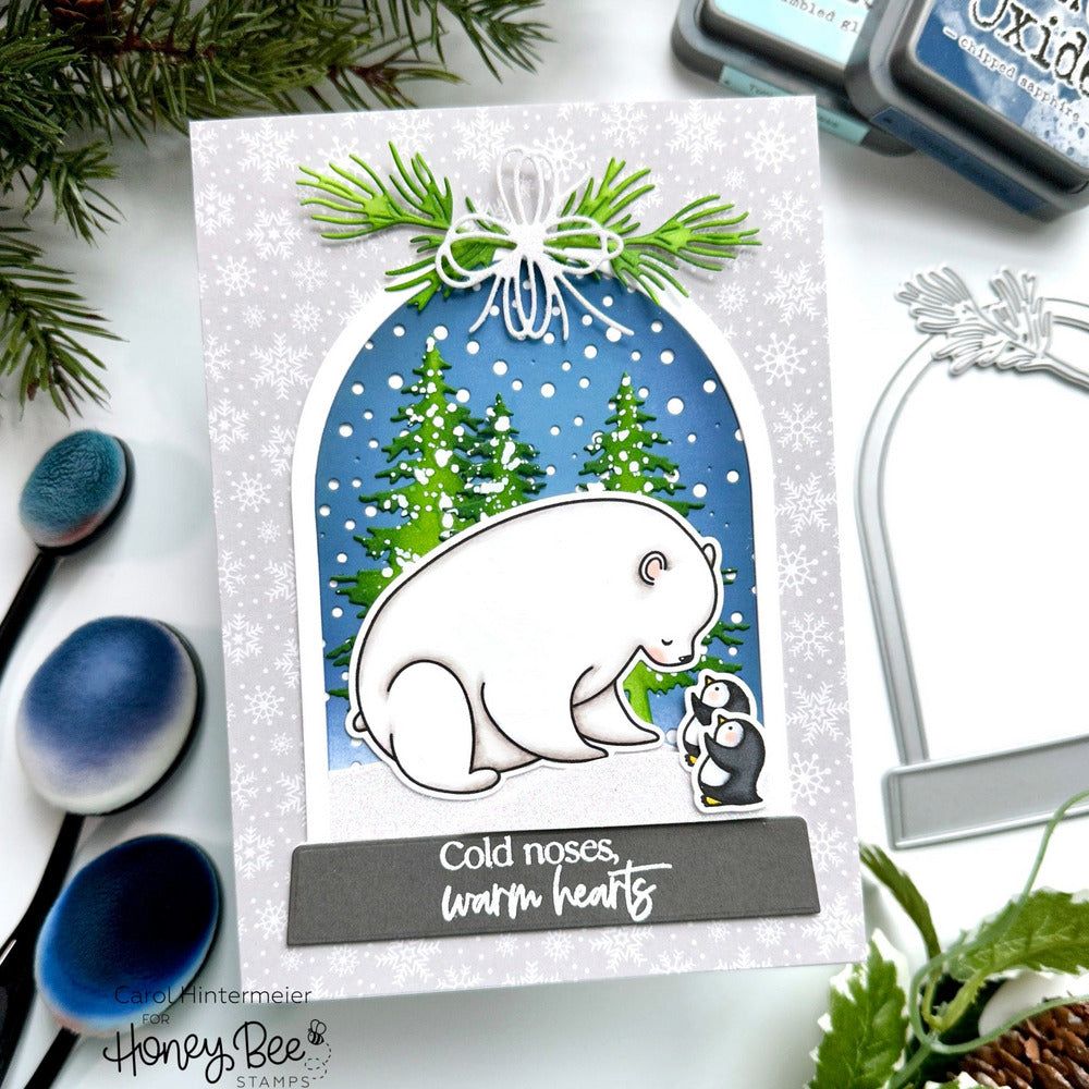 Polar Pals - 4x6 Photopolymer Stamp Set - Honey Bee Stamps