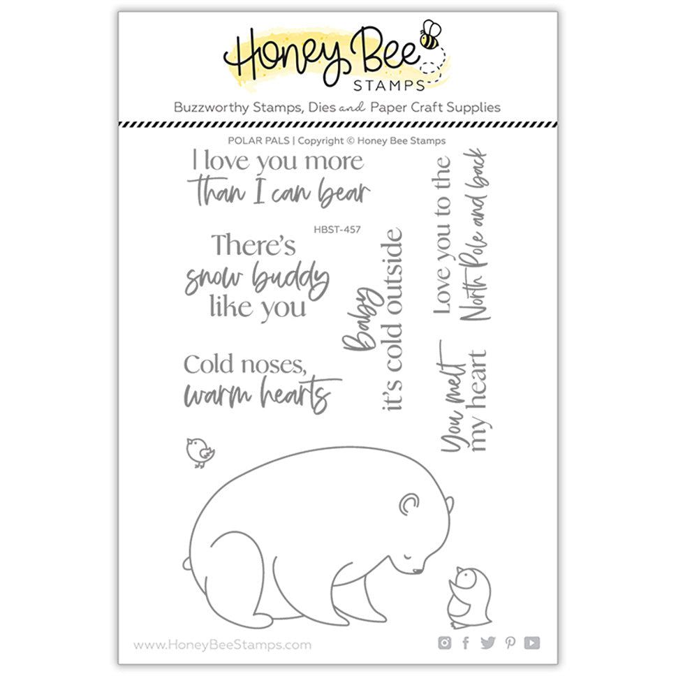 Polar Pals - 4x6 Photopolymer Stamp Set - Honey Bee Stamps