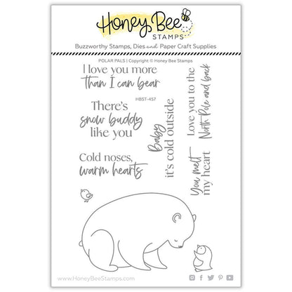 Polar Pals - 4x6 Photopolymer Stamp Set - Honey Bee Stamps
