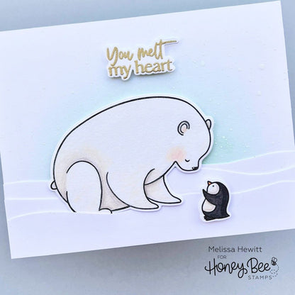 Polar Pals - 4x6 Photopolymer Stamp Set - Honey Bee Stamps