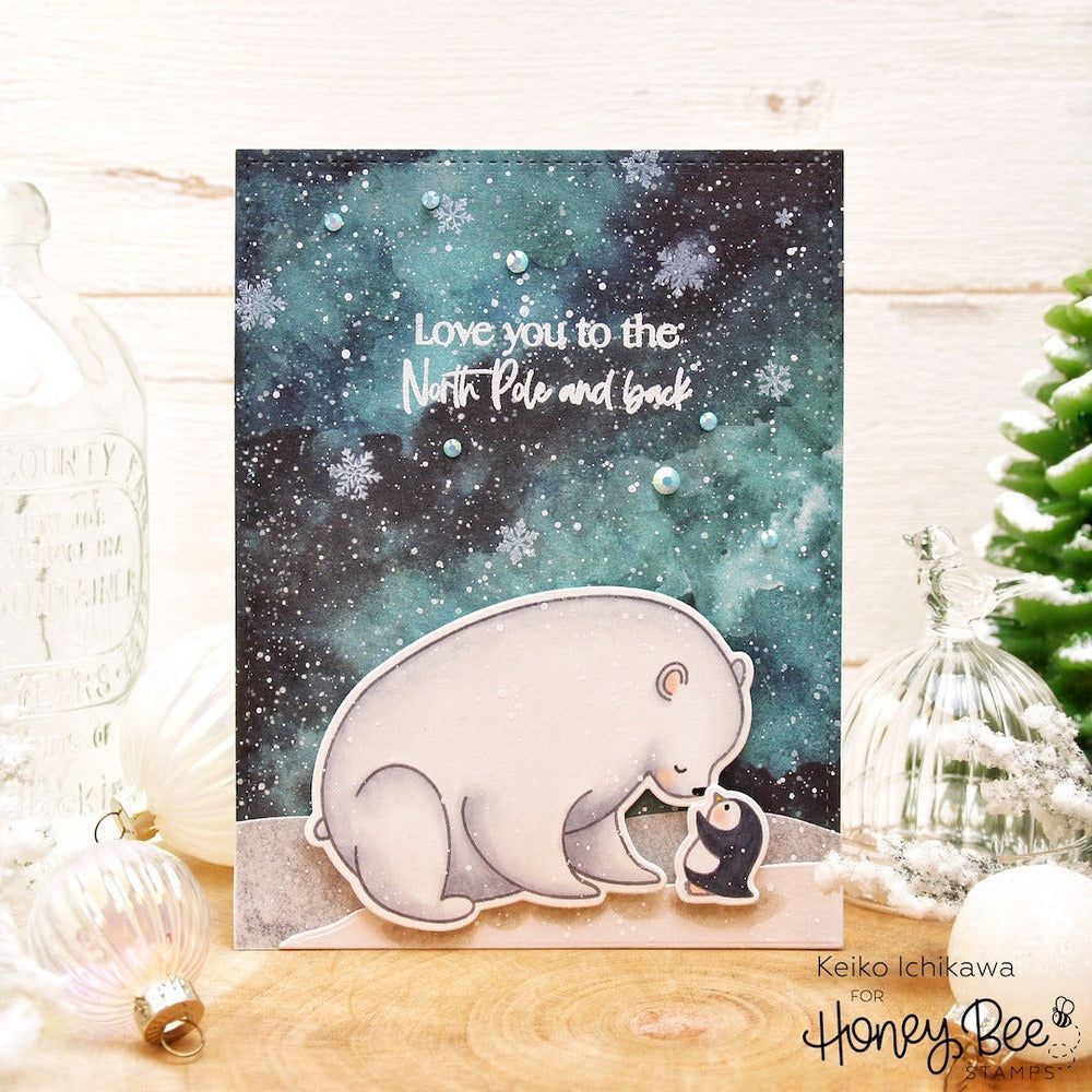 Polar Pals - 4x6 Photopolymer Stamp Set - Honey Bee Stamps