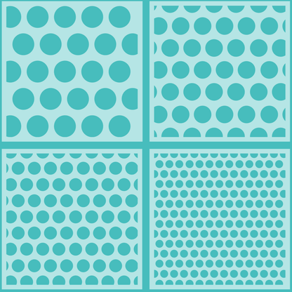 Polka Dot - Set of 4 - 6"x6" Background Stencils - Retiring - Honey Bee Stamps