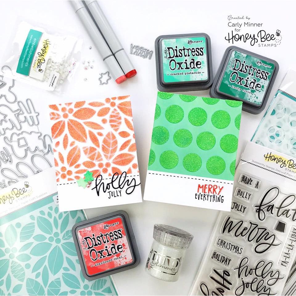 Polka Dot - Set of 4 - 6"x6" Background Stencils - Retiring - Honey Bee Stamps