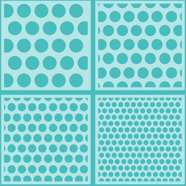 Polka Dot - Set of 4 Background Stencils - Honey Bee Stamps