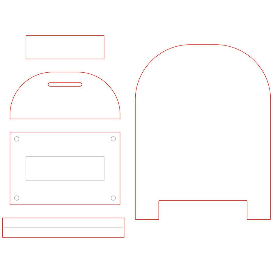 Post Box Card Base - Honey Cuts - Coordinating Dies - Honey Bee Stamps