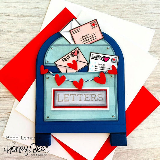 Post Box Card Base - Honey Cuts - Coordinating Dies - Honey Bee Stamps