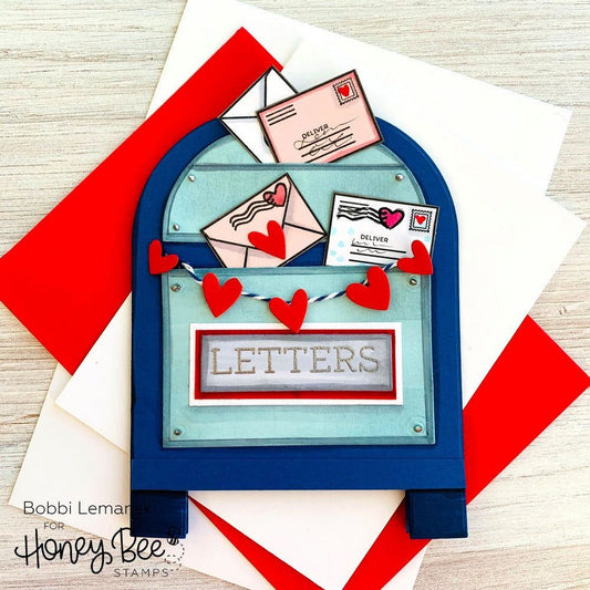 Post Box Card Base - Honey Cuts - Coordinating Dies - Honey Bee Stamps