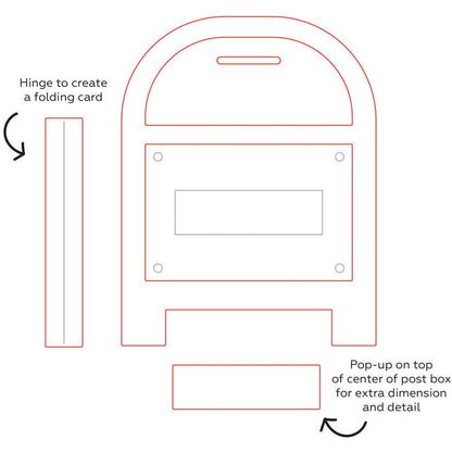 Post Box Card Base - Honey Cuts - Coordinating Dies - Honey Bee Stamps