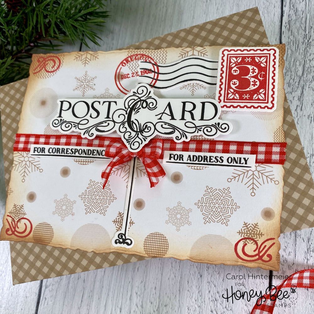 Post Perfect - 4x6 Photopolymer Stamp Set - Honey Bee Stamps