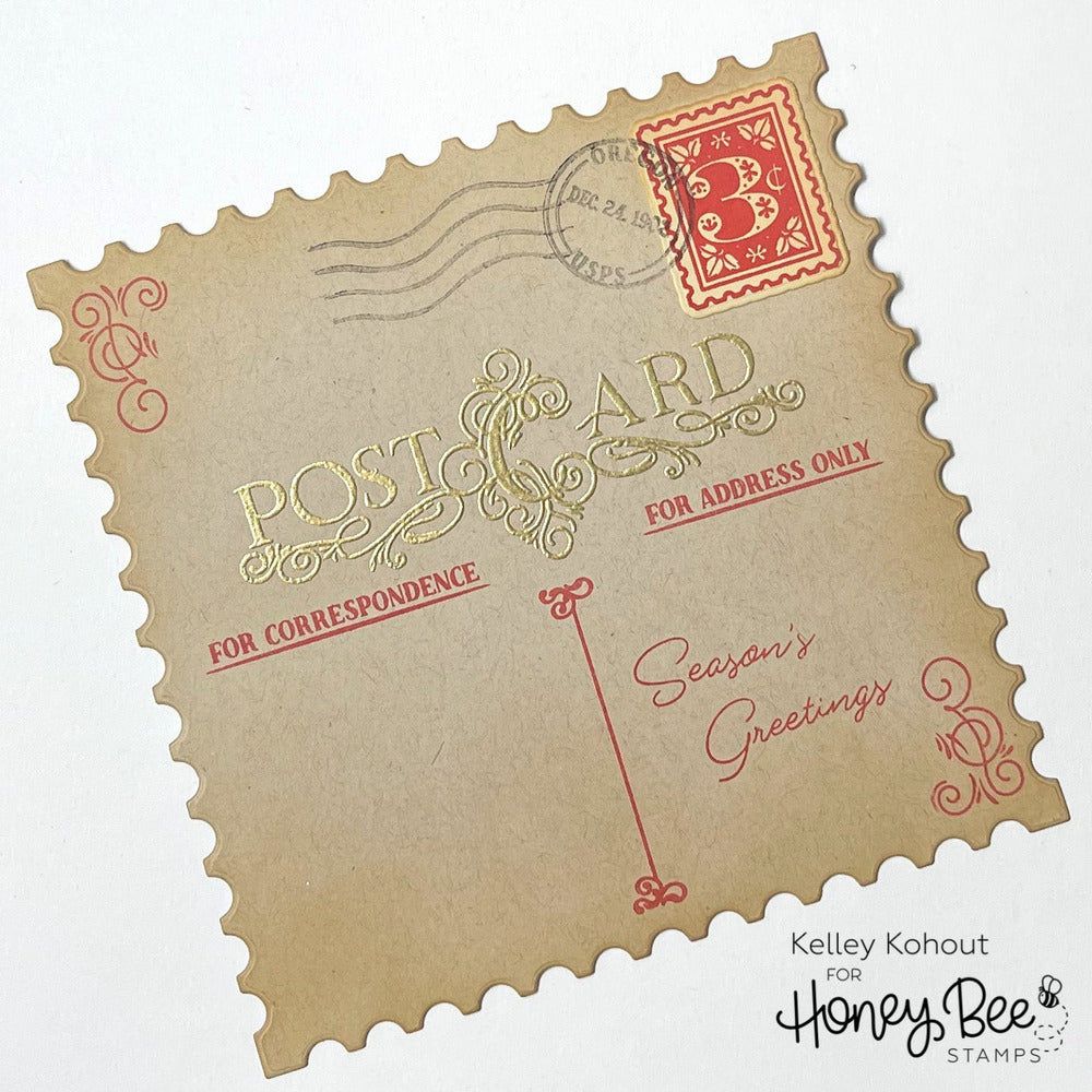 Post Perfect - 4x6 Photopolymer Stamp Set - Honey Bee Stamps
