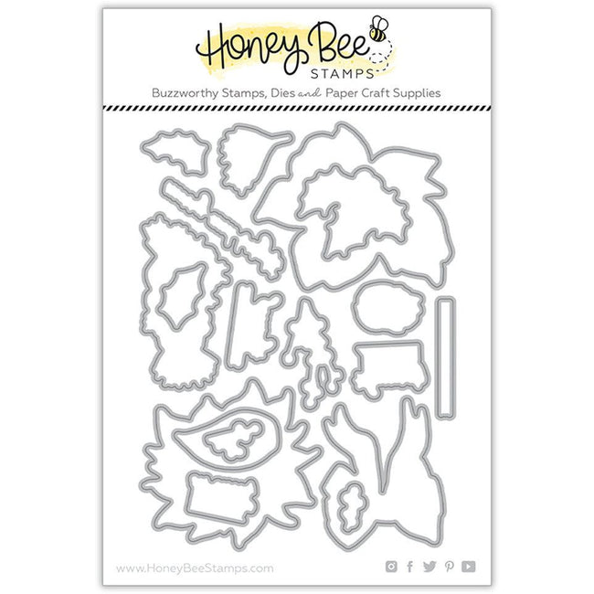 Pretty Poinsettias - Honey Cuts - Retiring - Honey Bee Stamps