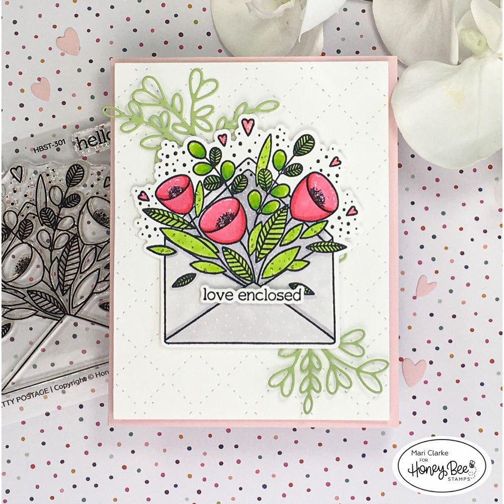 Pretty Postage - 4x4 Stamp Set - Honey Bee Stamps