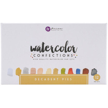 Prima Watercolor Confections - Decadent Pies 12 Pan Set - Honey Bee Stamps