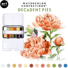 Prima Watercolor Confections - Decadent Pies 12/Pkg - Honey Bee Stamps