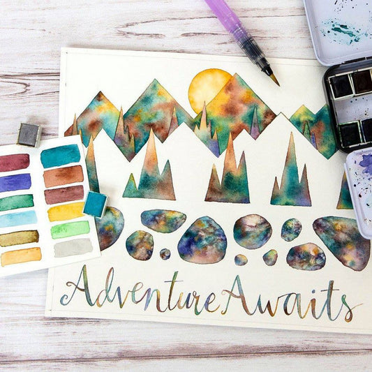 Prima Watercolor Confections - Essence 12 Pan Set - Honey Bee Stamps