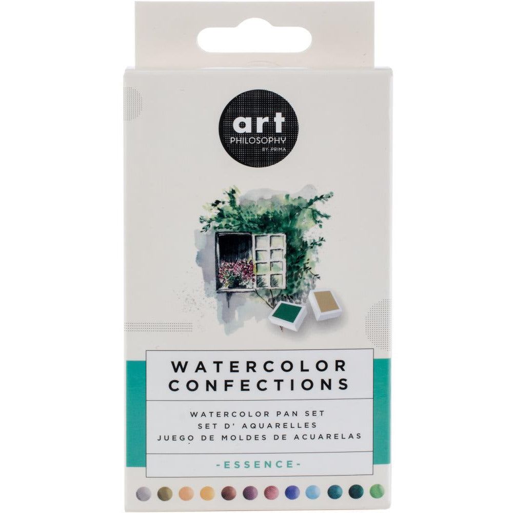 Prima Watercolor Confections - Essence 12 Pan Set - Honey Bee Stamps