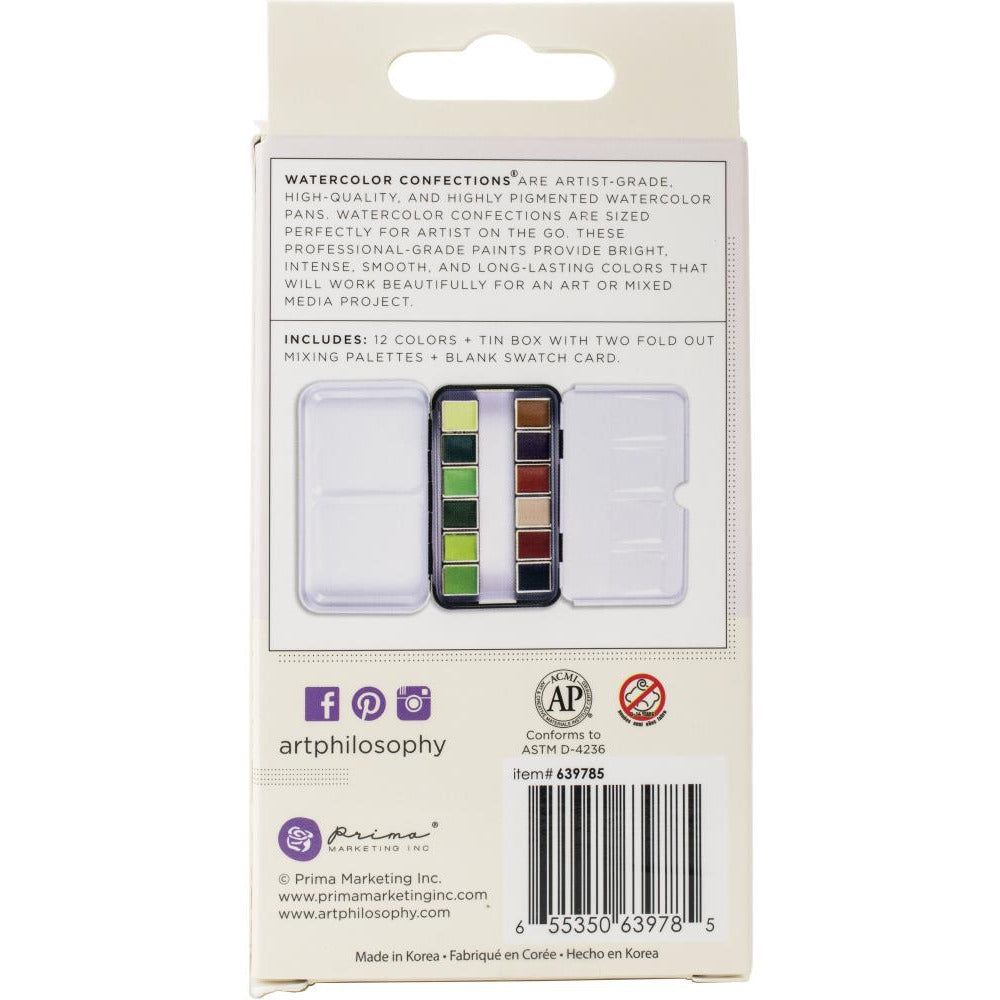 Prima Watercolor Confections - Terrain 12/Pkg - Honey Bee Stamps