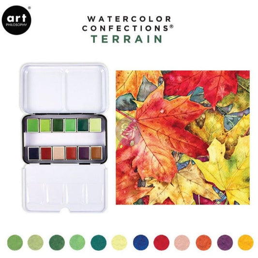Prima Watercolor Confections - Terrain 12/Pkg - Honey Bee Stamps