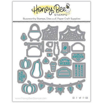 Pumpkin Spice Market Cart Add - On - Honey Cuts - Stand - Alone Dies - Honey Bee Stamps