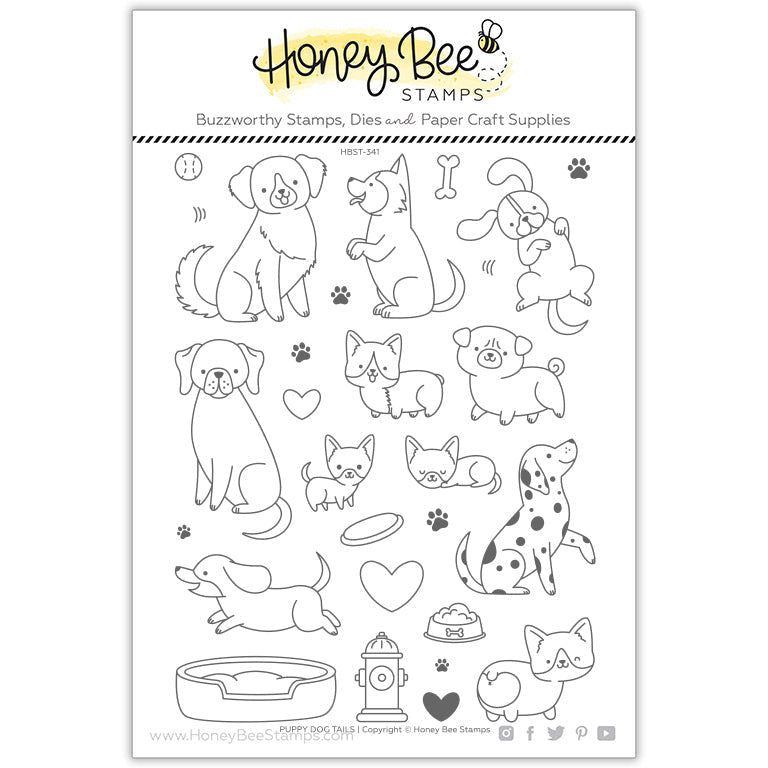 Puppy Dog Tails - 6x8 Stamp Set - Retiring - Honey Bee Stamps