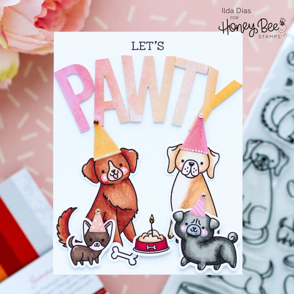 Puppy Dog Tails - 6x8 Stamp Set - Retiring - Honey Bee Stamps