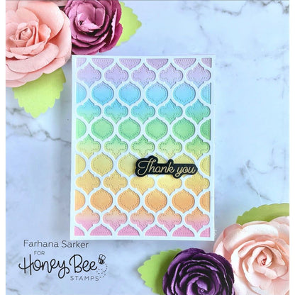Quatrefoil A2 Cover Plate Base (Pierced) - Honey Cuts - Stand - Alone Dies - Retiring - Honey Bee Stamps