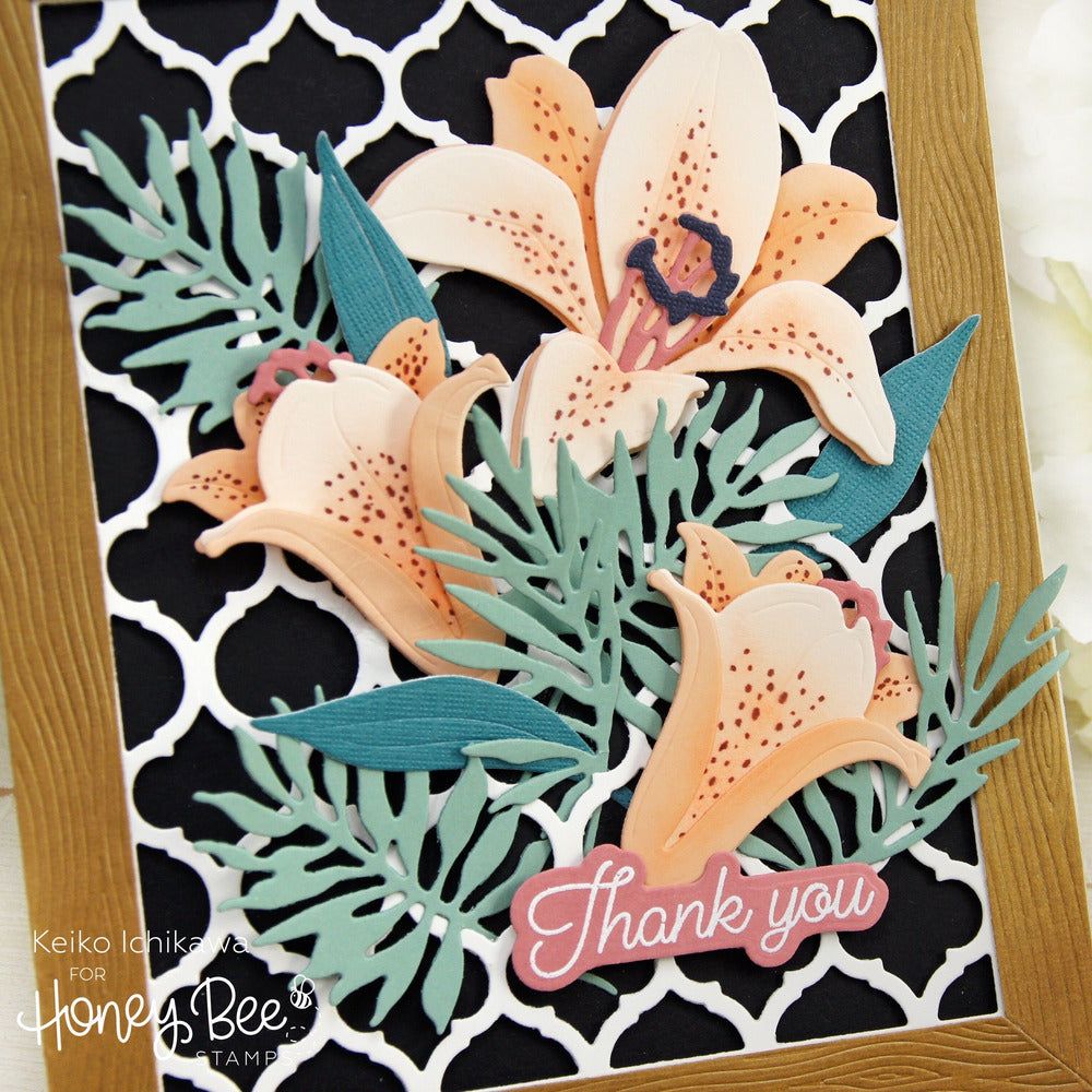 Quatrefoil A2 Cover Plate Base (Pierced) - Honey Cuts - Stand - Alone Dies - Retiring - Honey Bee Stamps