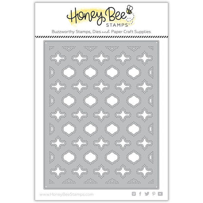 Quatrefoil A2 Cover Plate Base (Pierced) - Honey Cuts - Stand - Alone Dies - Retiring - Honey Bee Stamps