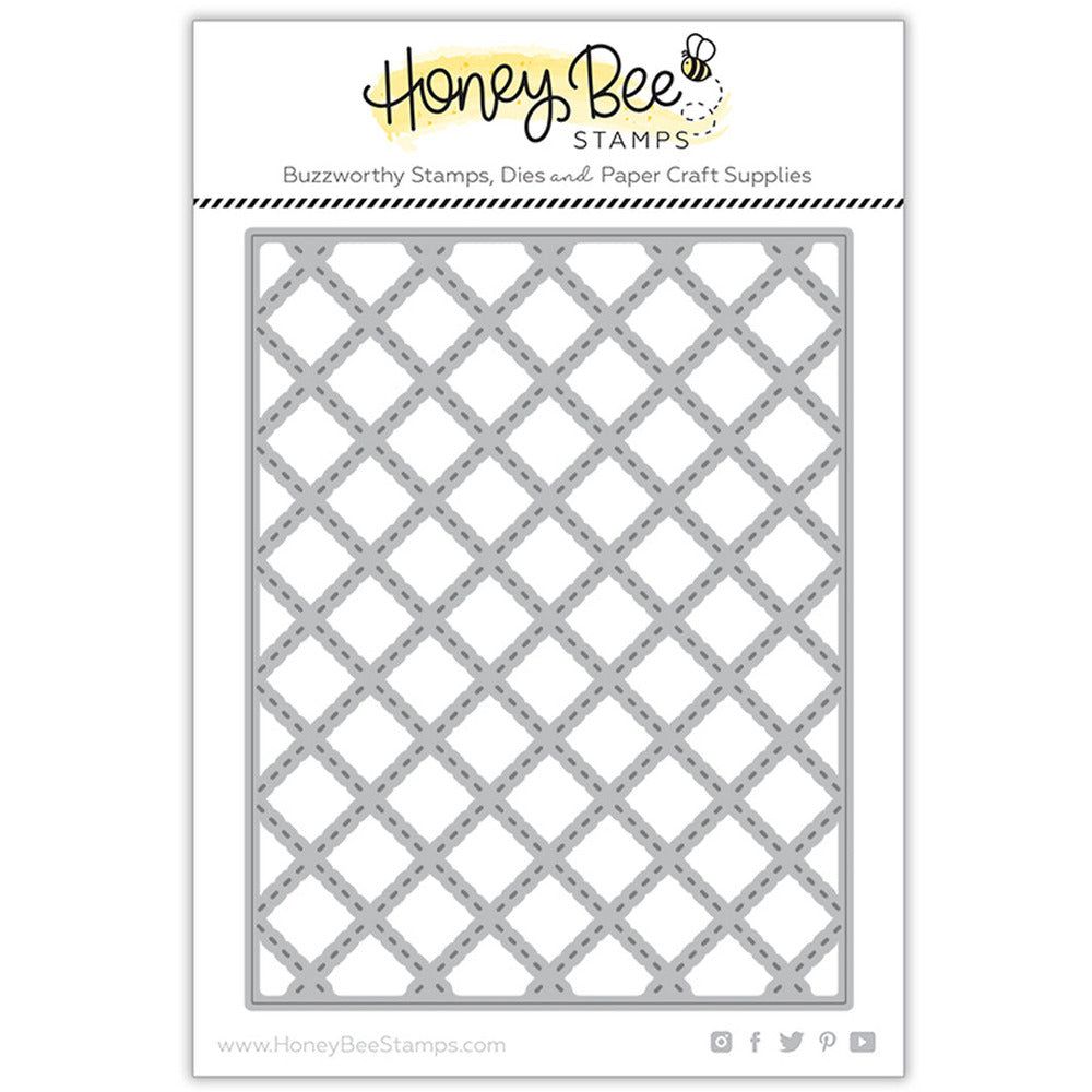 Quilted A2 Cover Plate - Honey Cuts - Honey Bee Stamps