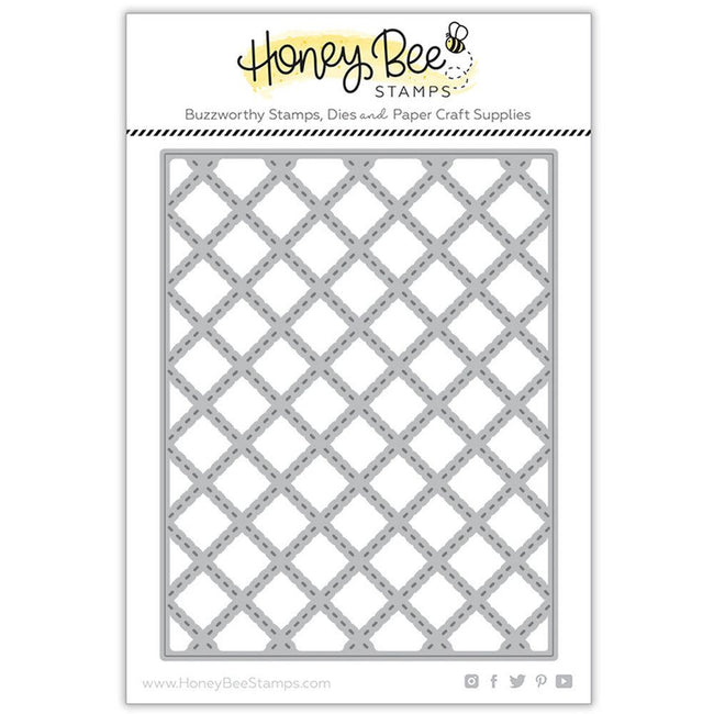 Quilted A2 Cover Plate - Honey Cuts - Honey Bee Stamps