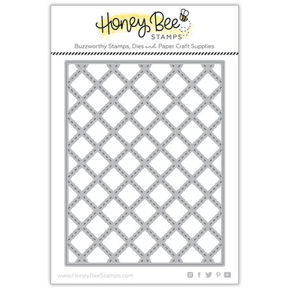 Quilted A2 Cover Plate - Honey Cuts - Stand - Alone Dies - Honey Bee Stamps