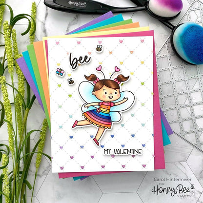 Quilted A2 Cover Plate - Honey Cuts - Stand - Alone Dies - Honey Bee Stamps