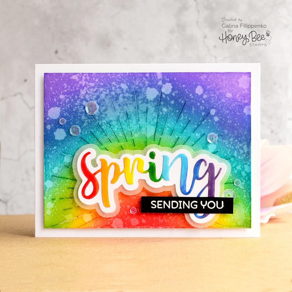 Radiant Circle Background - Honey Cuts - Stand - Alone Dies - Honey Bee Stamps