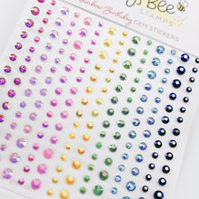 Rainbow Birthday Gem Stickers - 210 Count - Honey Bee Stamps