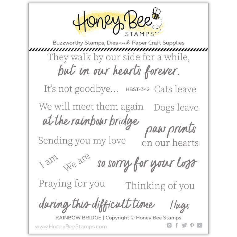 Rainbow Bridge - 4x4 Photopolymer Stamp Set - Honey Bee Stamps