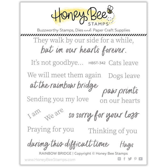 Rainbow Bridge - 4x4 Photopolymer Stamp Set - Honey Bee Stamps