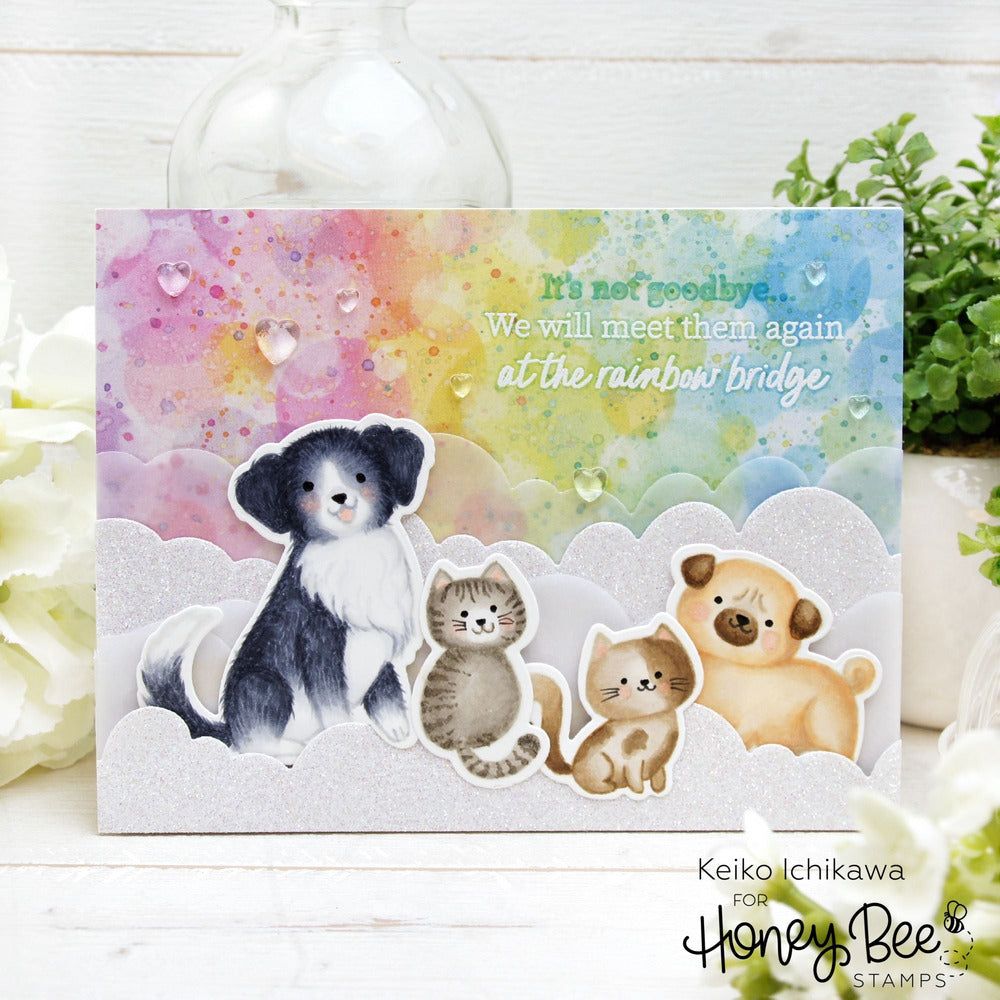 Rainbow Bridge - 4x4 Photopolymer Stamp Set - Honey Bee Stamps