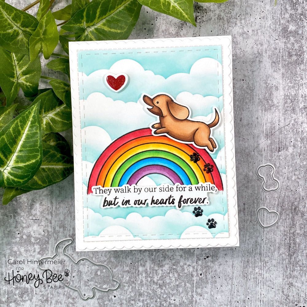 Rainbow Bridge - 4x4 Photopolymer Stamp Set - Honey Bee Stamps