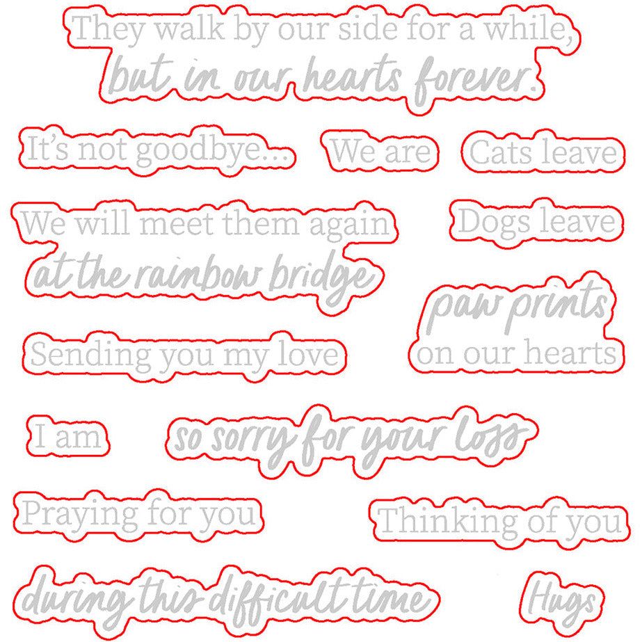 Rainbow Bridge - Honey Cuts - Coordinating Dies - Honey Bee Stamps