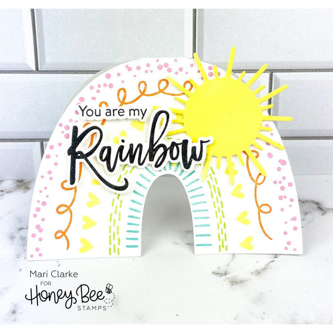 Rainbow Builder A2 Card Base - Honey Cuts - Honey Bee Stamps