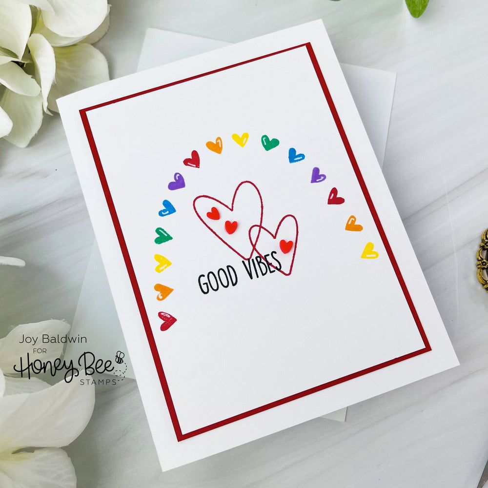 Rainbow Dreams - 6x8 Photopolymer Stamp Set - Retiring - Honey Bee Stamps