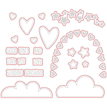 Rainbow Dreams - Honey Cuts - Coordinating Dies - Honey Bee Stamps