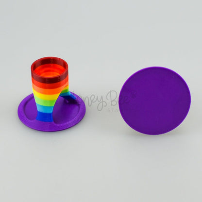 Rainbow Glue Holder Stand For Easy Application - Honey Bee Stamps